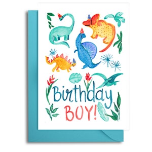 Geburtstagskarte, junge Geburtstagskarte, Dinosaurier ersten Geburtstag, Enkel-Karte, Geburtstagskind, Dinosaurier Themen Geburtstag, Baby-junge-Karte