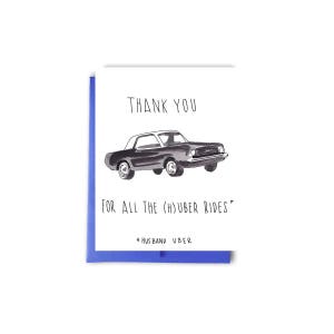 Man Uber Card, Valentine voor hem, Funny Anniversary Card, Dank je man Kaart, Man Verjaardag