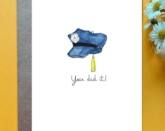 Police Academy Graduation Card Security Guard graduation card Personalizable Police Graduation Gift First Responder Grad