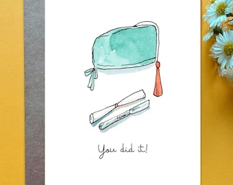 Custom Med School Graduation Card Surgeon Hat Graduation Anesthesiologist Card Medical School Grad Party OR Nurse Anesthetist PA School Grad