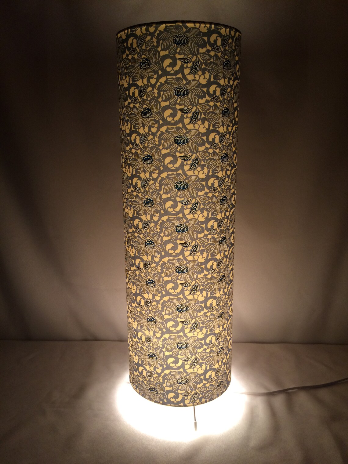 Floor Lamp Japanese Hand Printed Chiyogami Paper 61 Cm Etsy UK