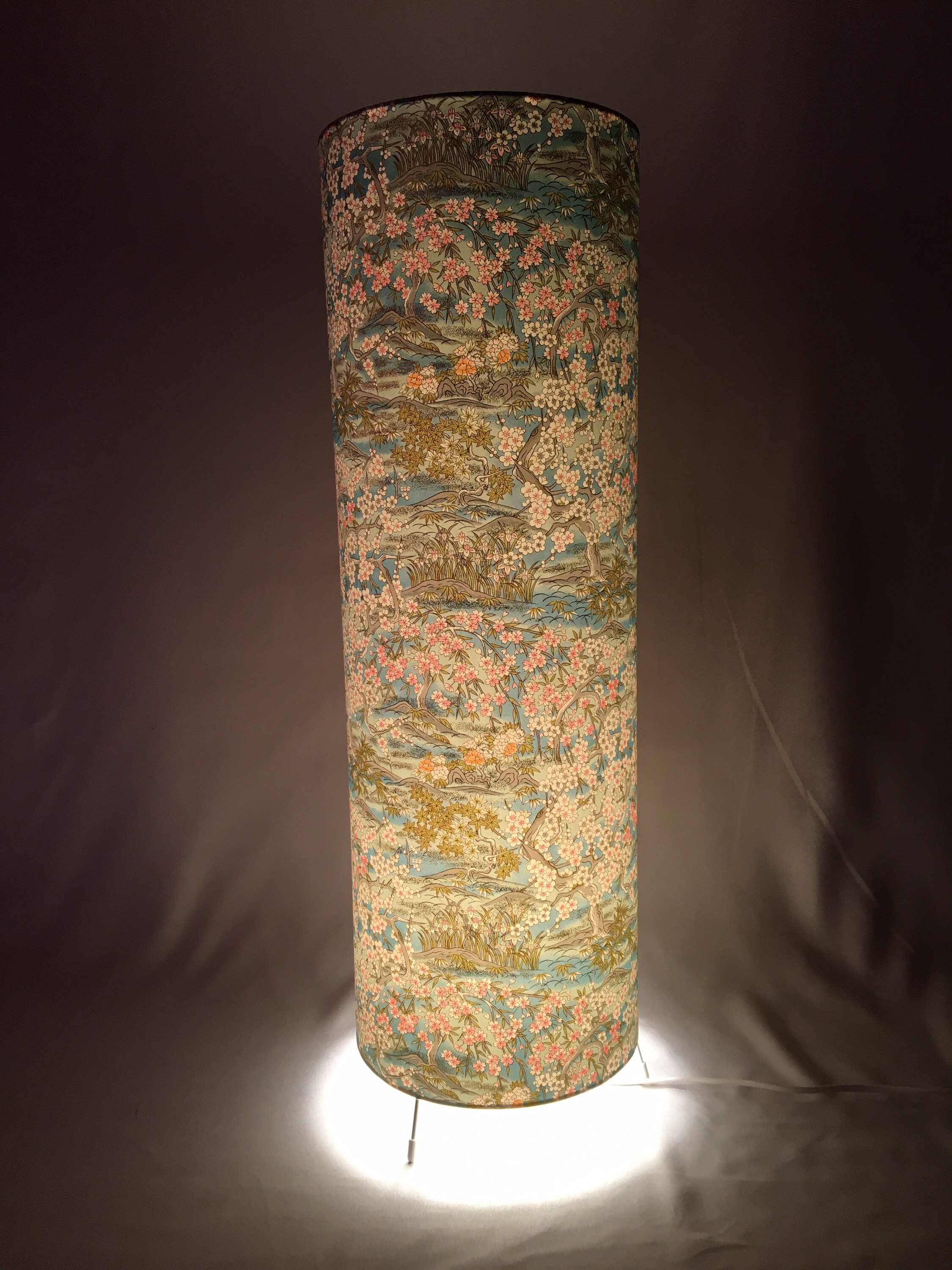 Floor Lamp 61 Cm High 20 Cm Wide handmade With Japanese Etsy