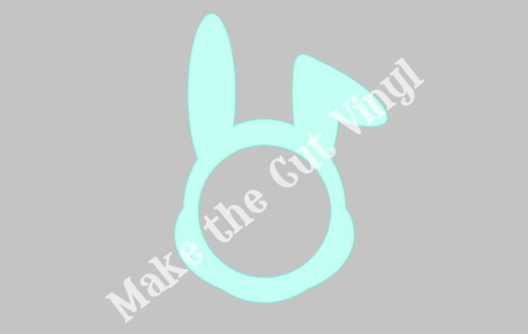 Bunny Rabbit Monogram Frame SVG File Download Digital File ONLY Etsy