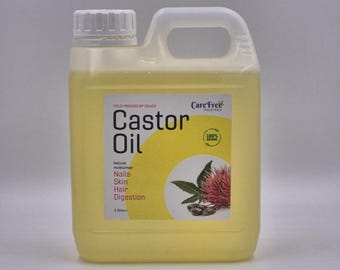 Castor oil ( Pharmaceutical Grade ) BP Certified 100% Pure & Natural 1 Litre