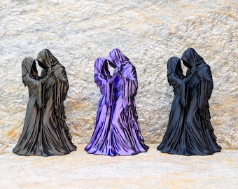 Last Dance Grim Reaper Couple Statue, Gothic Lovers Figurine, Dark Romance Decor, Macabre Wedding or Anniversary Gift