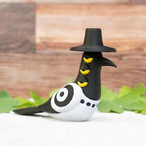 Sussie – K-Pop Demon Hunters Inspired 3D-Printed Crow Figurine | Unofficial Fan Art Sculpture | Gothic Kawaii Desk Décor Gift