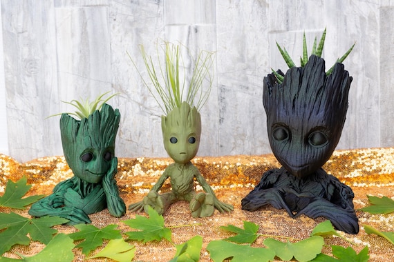 Groot Head Planter  3D Printed Baby Groot Succulent Pot | Marvel-inspired  Plant Holder | Unique Geek Decor Gift for Plant Lovers - Etsy