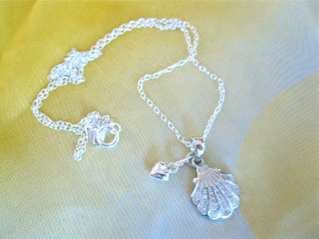 Camino De Santiago Jewelry Scallop Shell Necklace With Heart - Etsy