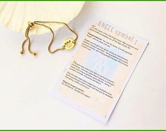 Wellbeing bracelet for good mental health - Angel charm