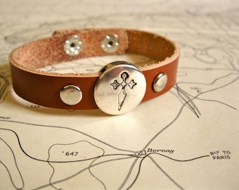 St James cross bracelet from Spanish Camino de Santiago pilgrim way