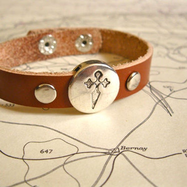 St James cross bracelet from Spanish Camino de Santiago pilgrim way