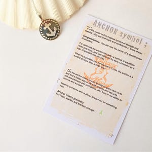 Mentale Gesundheit Halskette mit Anker Charm aus 925 Silber
