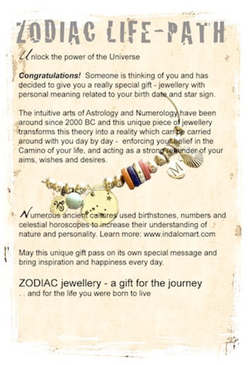 Camino zodiac star sign earrings image 2