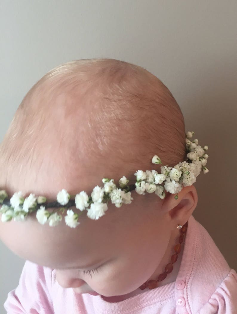 Fresh Baby's Breath Dainty Crown White Flower Crown Etsy