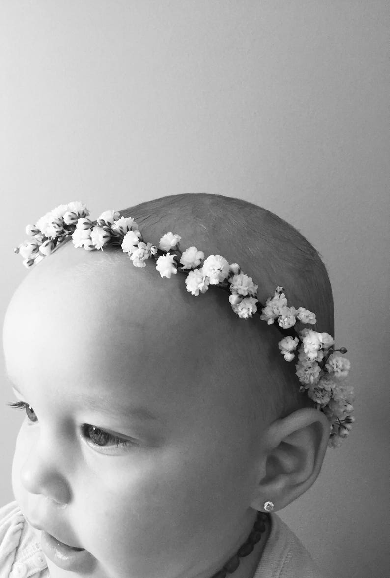 Fresh Baby's Breath Dainty Crown White Flower Crown Etsy