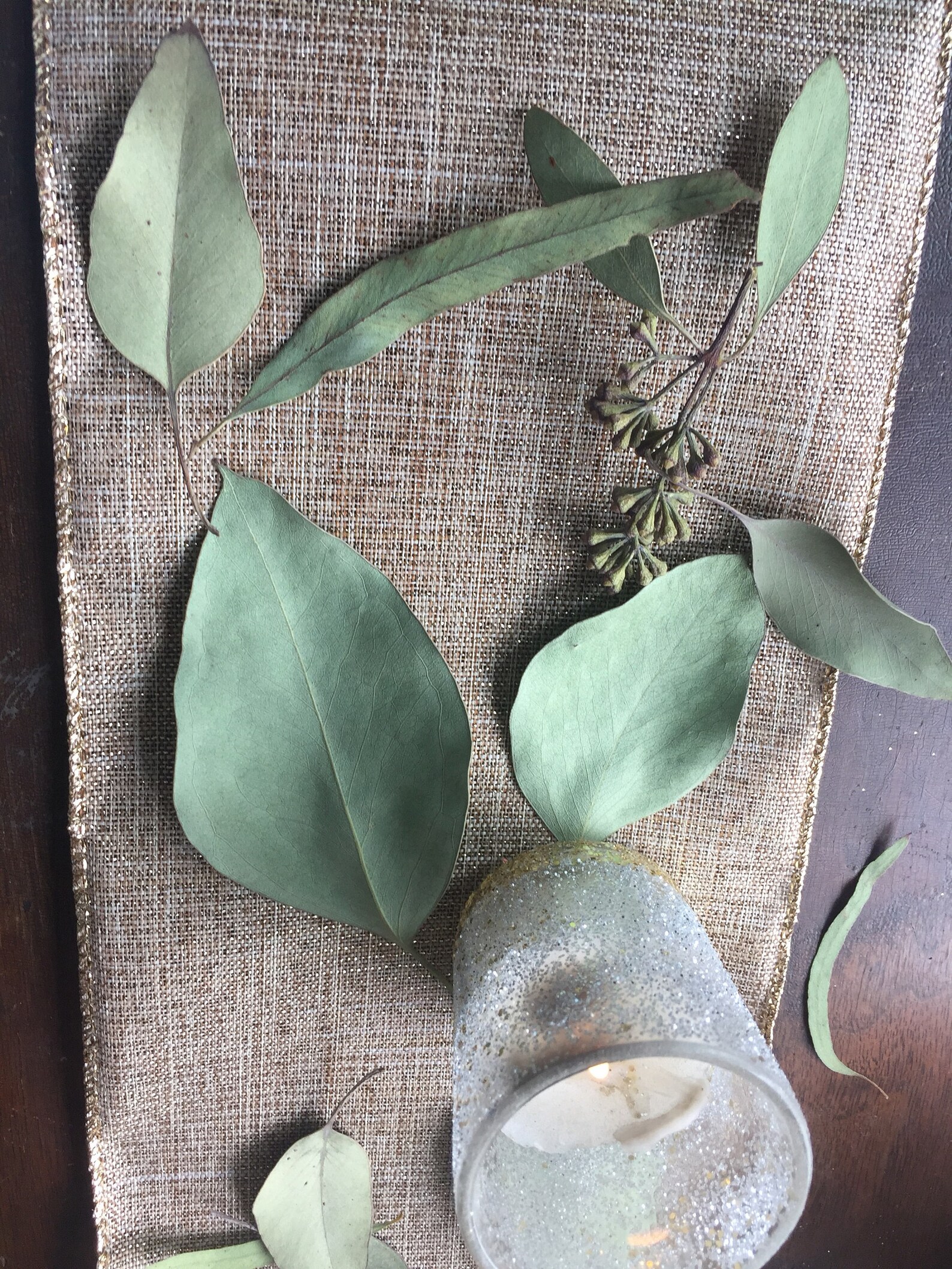 Dried Eucalyptus Table Scatter Dried Table Runner Greenery Etsy