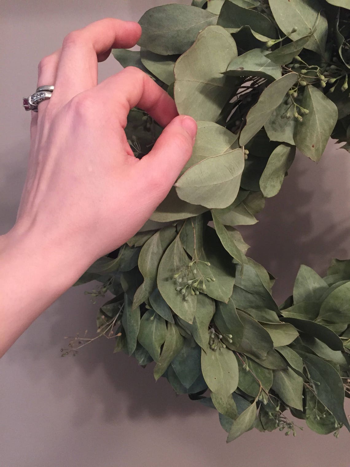 Dried eucalyptus wreath everyday wreath greenery wreath Etsy