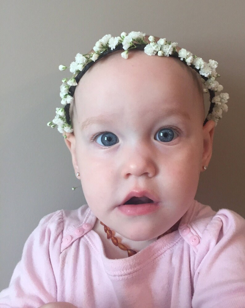 Fresh Baby's Breath Dainty Crown White Flower Crown Etsy
