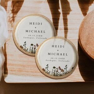 HEIDI Wedding Sugar Cookie Template, Wildflower Wedding Cookies Editable Topper, DIY Printable Muted Tone Floral Edible Frosting Round DIY