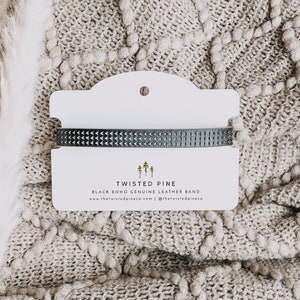 Cartão de exibição de pulseira de pinho JENNA para impressão, modelo de cartão de exibição de pulseira de pinho, cartão de marca Boho, joias rústicas, montanha e floresta