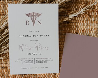Nurse Graduation Invitation Etsy
