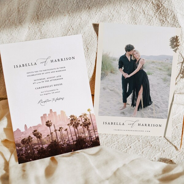 Los Angeles Postcard Etsy