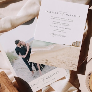 PENSACOLA Beach Wedding Invitation Template Printable Florida Wedding Invite Instant Editable Tropical Destination Wedding Templett
