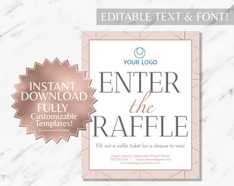 rose gold raffle ticket raffle ticket template monat raffle etsy business card raffle