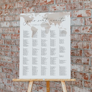Landkarte Sitzplan Vorlage, Sitzplan Sitzplan Sitzplan Alphabetisch, Hochzeit Sitzplan Vorlage Templett CARMEN