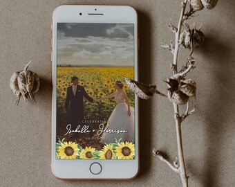 Baby Shower Ideas Wedding Geofilter Sunflower Wedding Geofilter Rustic Wedding ANY OCCASION Fall Wedding Emma