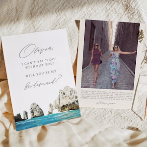 CABO Skyline Você será meu cartão de madrinha, modelo de proposta de madrinha para impressão, proposta de foto, cartão de madrinha de casamento na praia do México