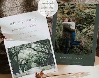 SAVANNAH Save the Date Template, Georgia Save the Date Printable, Savannah Wedding Invitations, Spanish Moss Wedding Invitations Skyline DIY