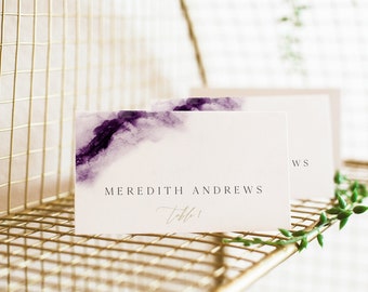Purple Place Card | Etsy