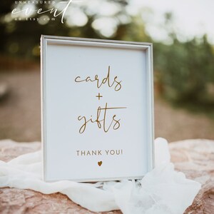 INDIE Boho Cards and Gifts Sign Printable, Modern Wedding Sign, Baby Shower Sign, Bridal Shower Gift Sign, Minimalist Gift Table Sign