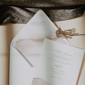 Ameila - Wüste Hochzeit Umschlag Liner, Strand Hochzeit Umschlag Liner, druckbare Umschlag Insert, Boho laden Umschlag Liner druckbar