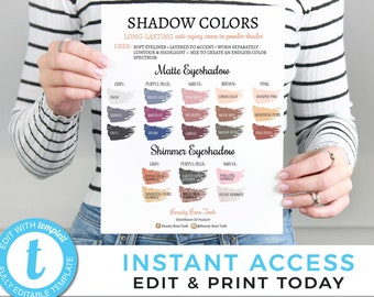 Lipsense Eyeshadow Color Chart