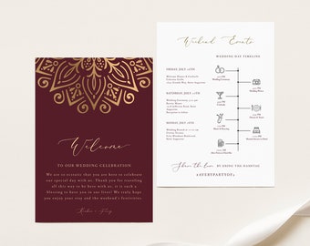 Destination Wedding ItineraryWedding Welcome LetterWedding ItineraryDestination Wedding Welcome LetterEditableINSTANT DOWNLOADTropical