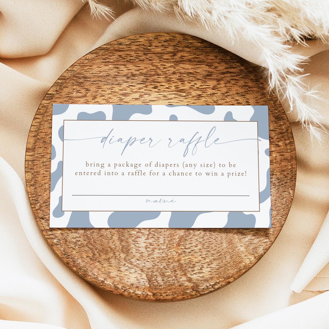 Clothes Line Raffle PRINTED + SHIPPED Cowboy Baby Shower Diaper Raffle Ticket, Rodeo Invite ...