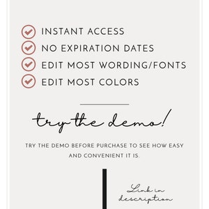 Destination Wedding Save the Date Evite Map Save the Date Text Invitation, Phone Invitation, Electronic Invitation, Templett CARMEN image 5