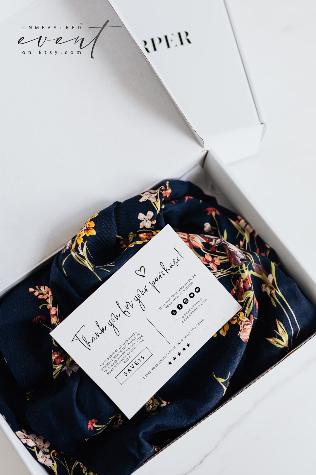 Thanks Reece REECE Modern Minimalist Thank You for Your Purchase Small Business ...