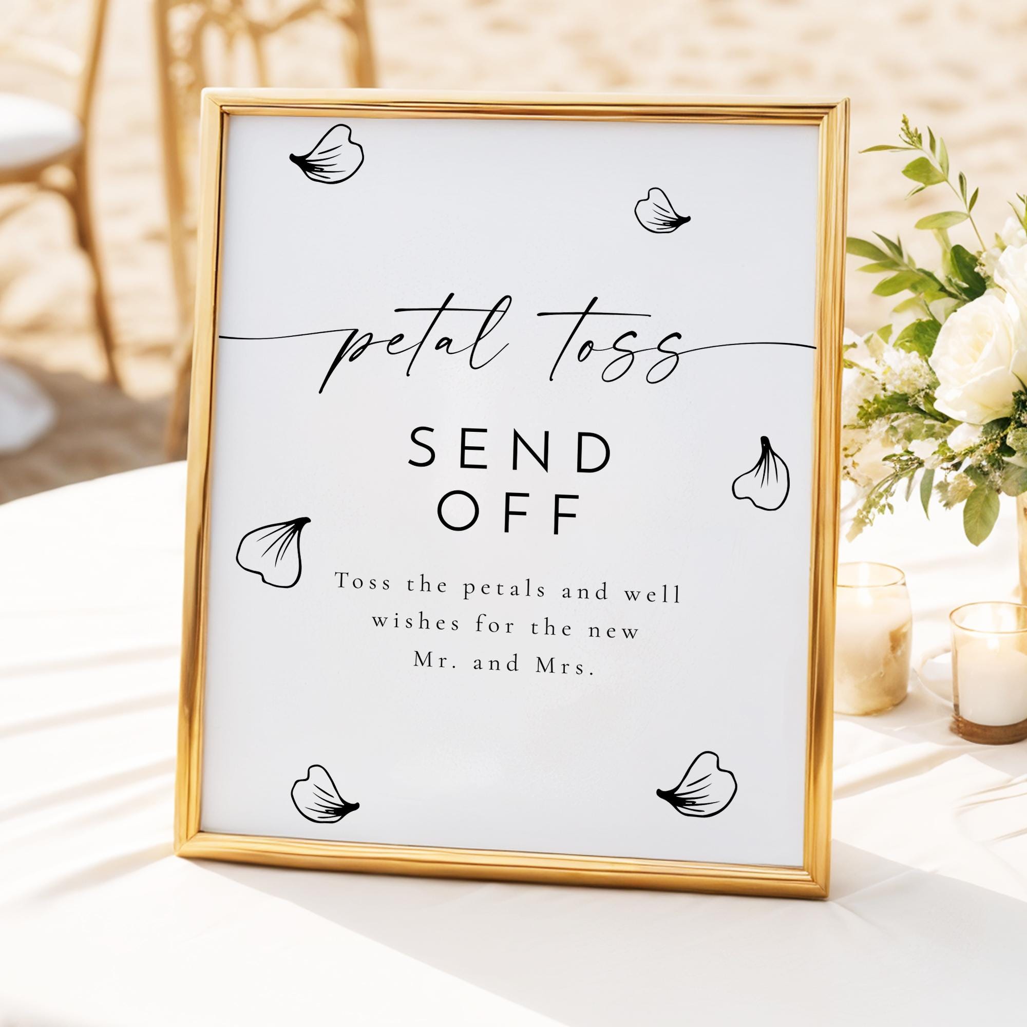 BLAIR PRINTED + SHIPPED Petal Toss Sign, 8x10