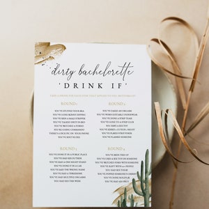 ROWEN Bachelorette Game Bundle, Cactus Bachelorette Games, Printable ...