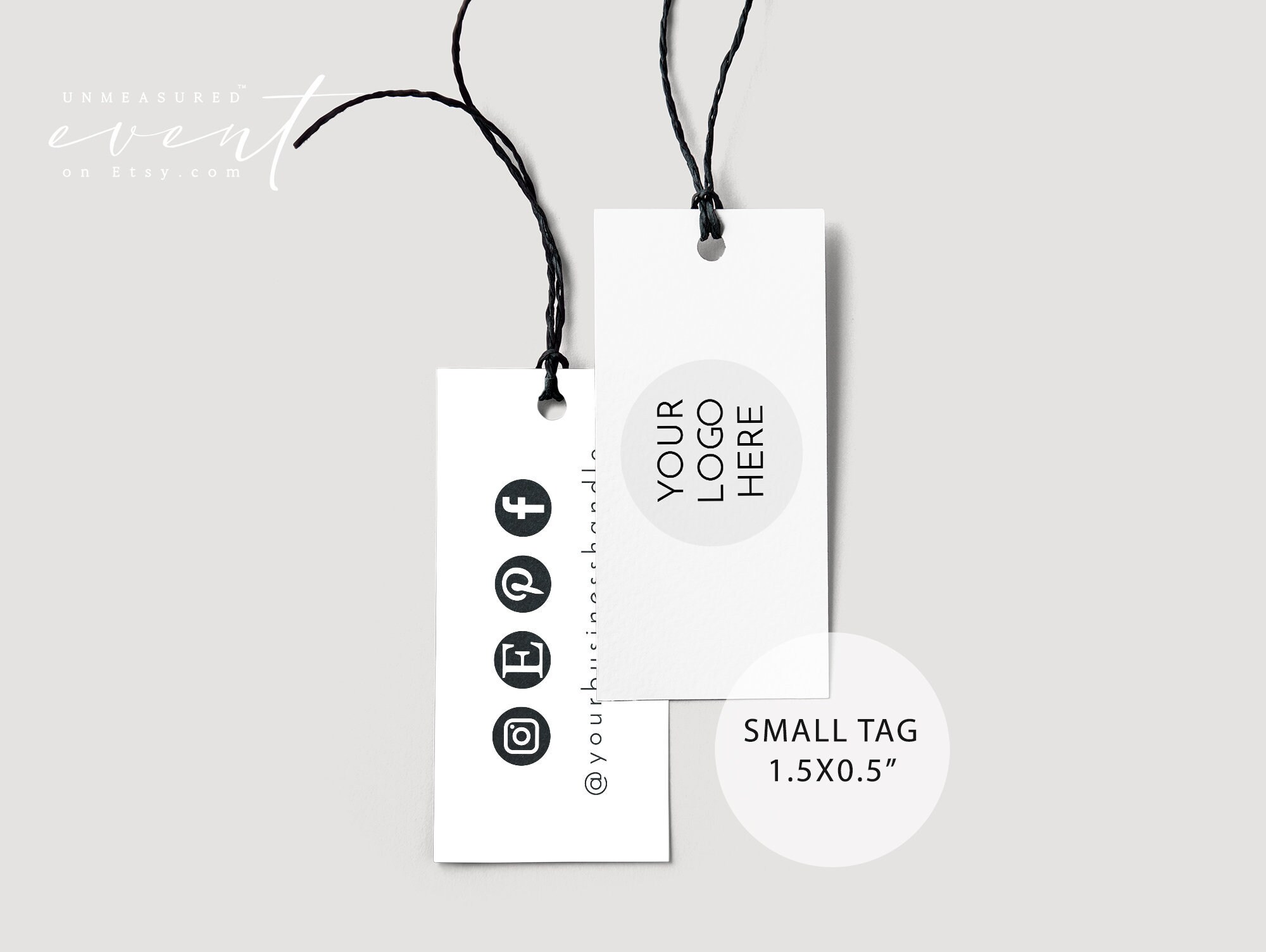 ADELLA Small Hang Tag Modern Minimalist Hang Tag Printable | Etsy