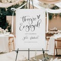 Engagement Welcome Sign Template, Printable Engagement Welcome Poster Printable, Modern Boho Wedding Engagement Party Signage Digital JOLIE