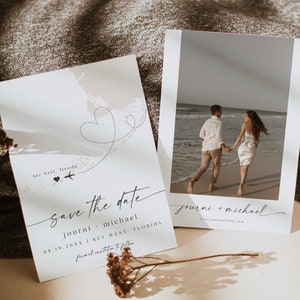 JOURNI Florida Keys Save the Date, modello di mappa della Florida Save the Date, mappa beige Save the Date, destinazione Save the Date, viaggio avventura