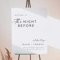 Wedding Rehearsal Dinner Welcome Sign, The Night Before Wedding Welcome Sign Template, Rehearsal Dinner Welcome Sign Printable - BLAIR