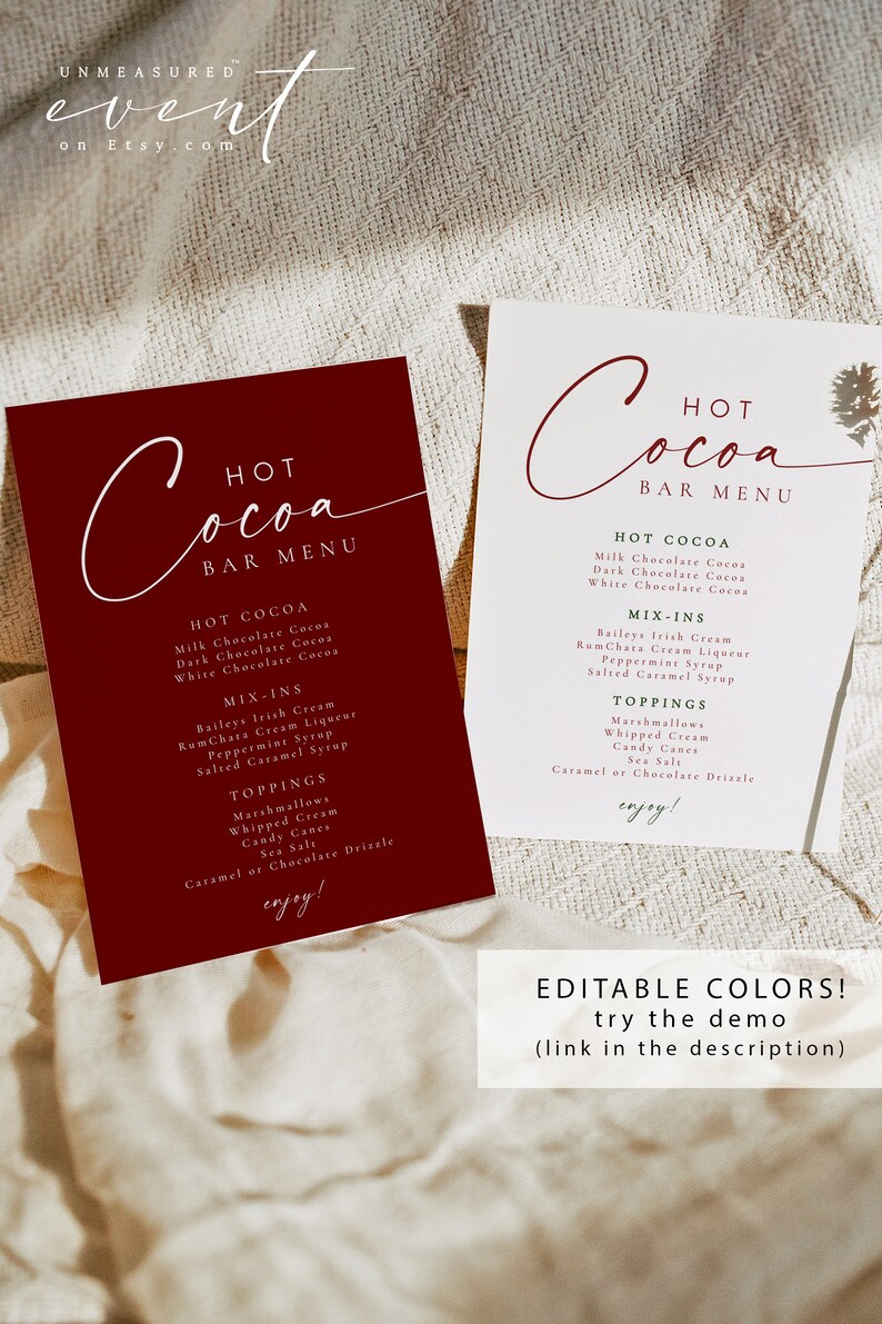 BLAIR Modern Christmas Hot Cocoa Bar Menu Sign Printable Template Etsy blair-modern-christmas-hot-cocoa-bar-menu-sign-printable-template-etsy