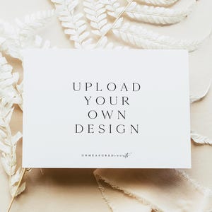 4Bar (4.88x3.5") Card Printing, Enclosure Card Printing, Wedding RSVP Card Printing, Printed Cards with Envelopes, Printing ADD ON Service