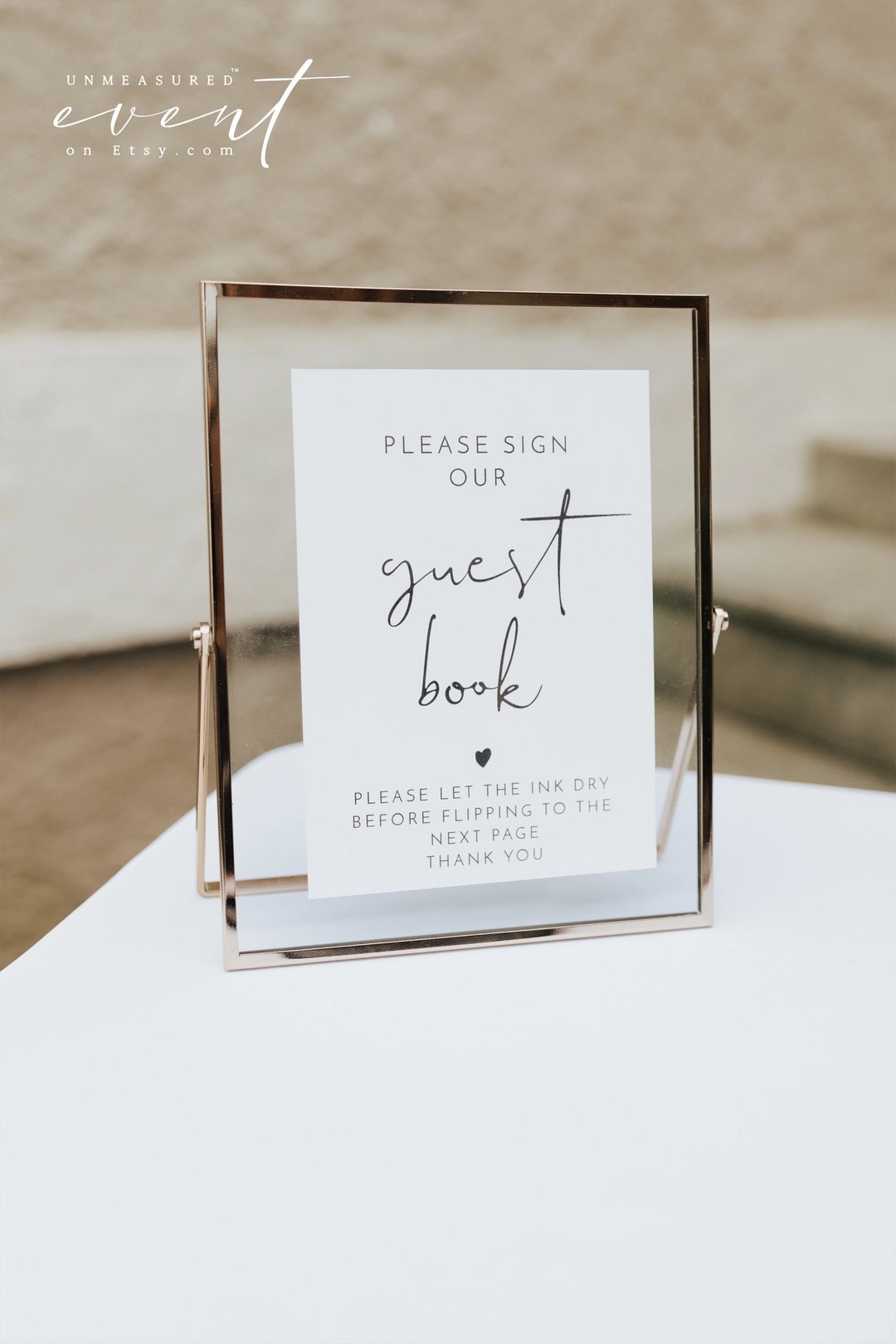 Please Sign Our Guestbook Printable Halloween Gothic Wedding 