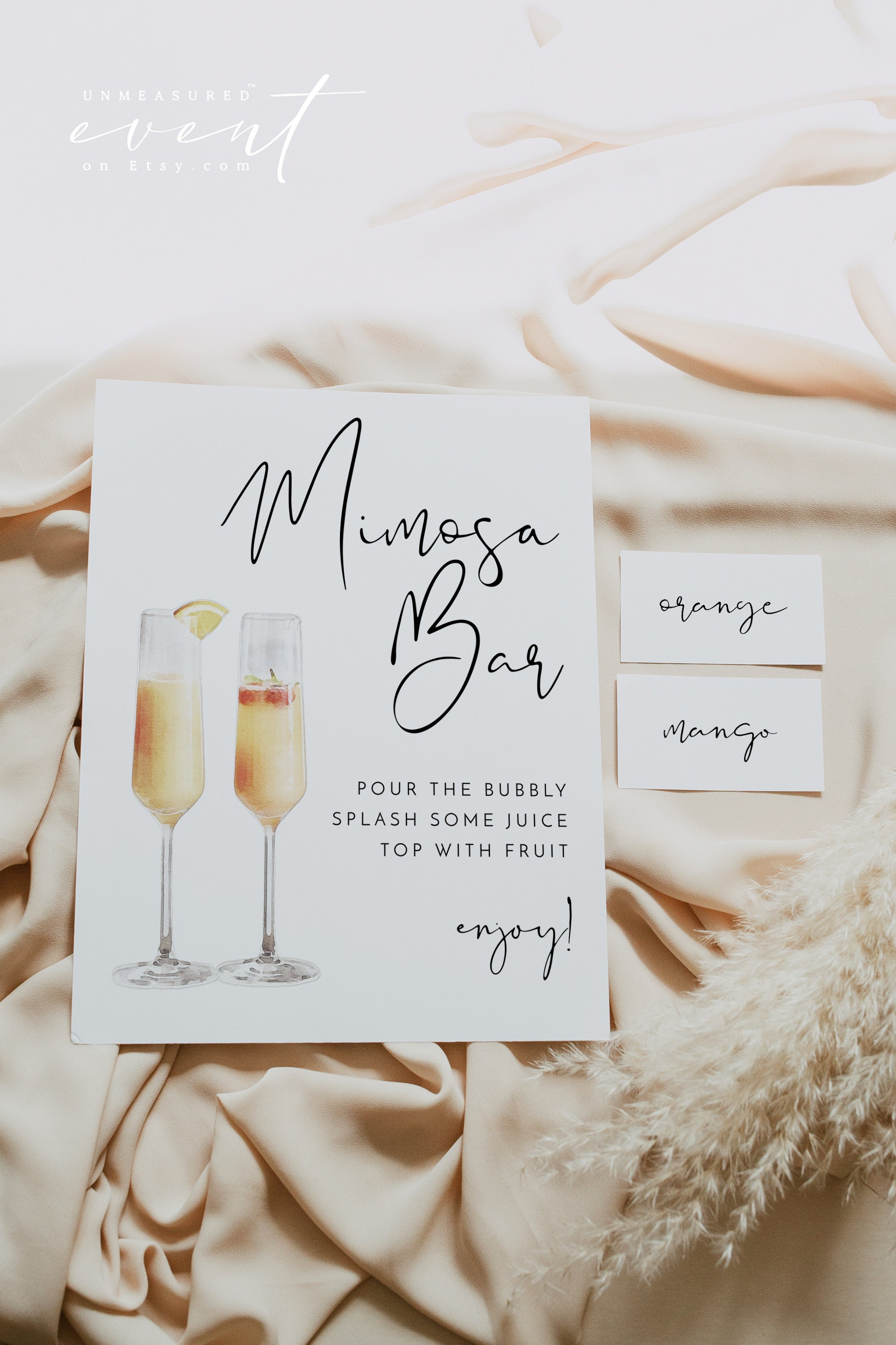 Mimosa Bar Printable - Etsy